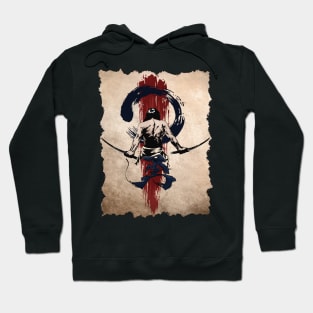 Japanese Samurai Warrior Retro Vintage Japan Bushido Hoodie